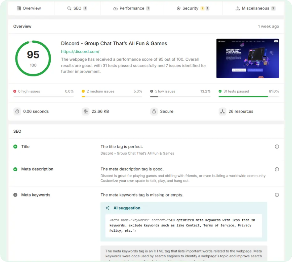 advanced AI seo tool